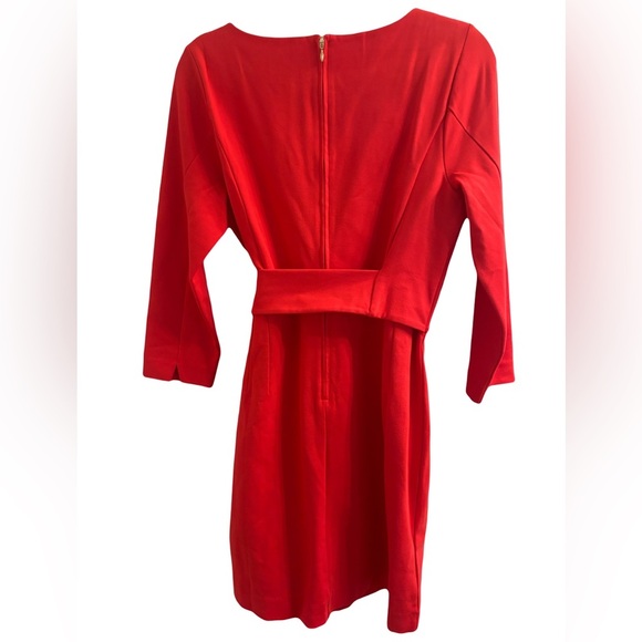 NWT Lilly Pulitzer Leighton Straight Fit Dress Women’s Sz Lg in Amaryllis Red - Picture 5 of 11